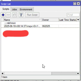 Tampilan waktu Ros.7 Routerboard Mikrotik
